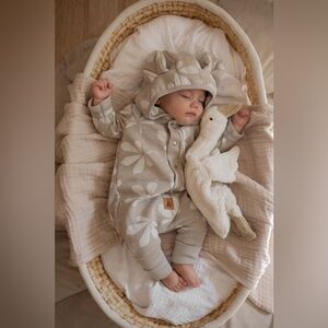 Baby Fleece Hooded Jumpsuit | Warm one piece